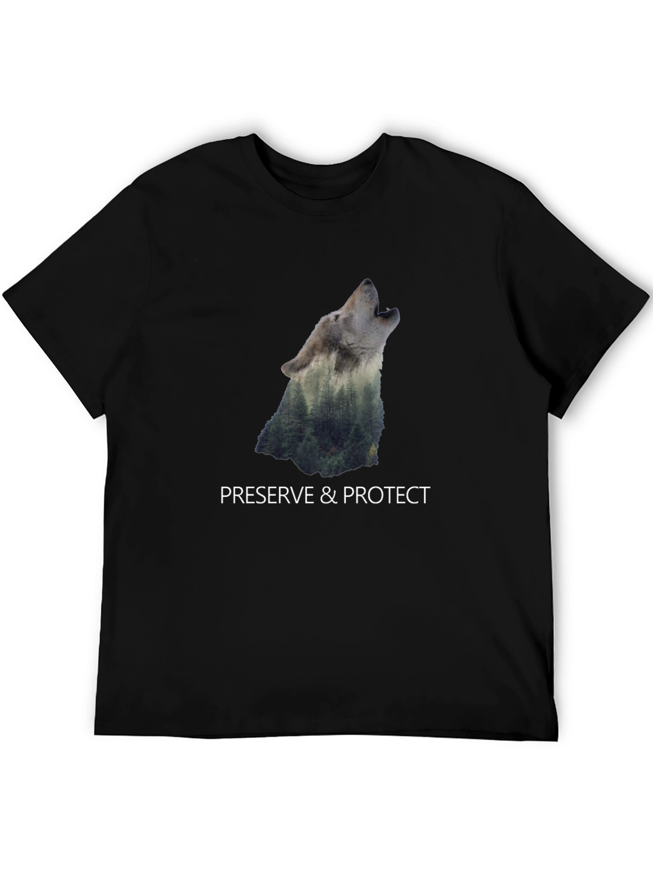 Wolf & Forest Graphic Print Tee