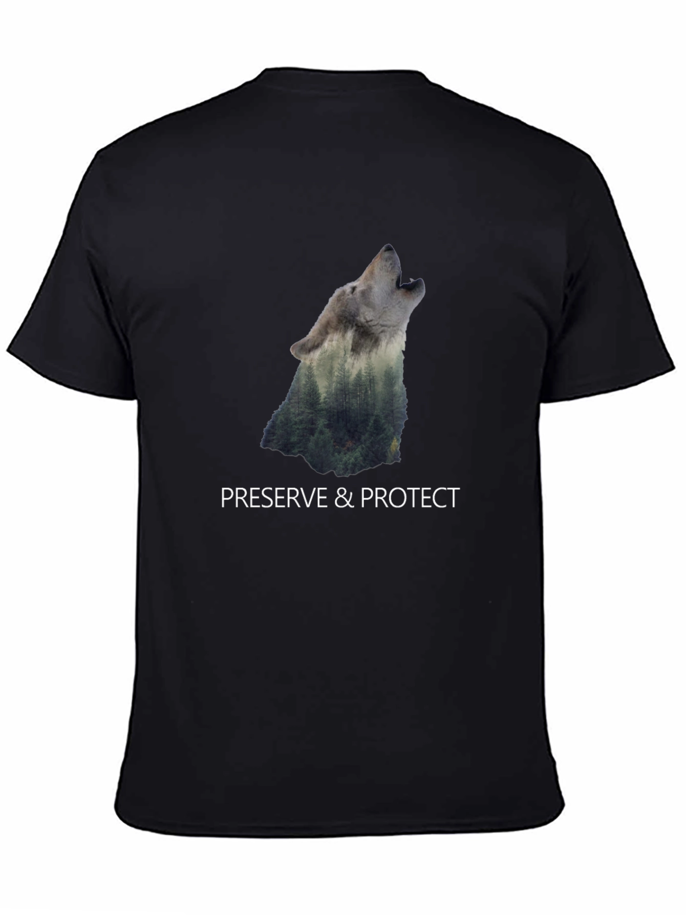 Wolf & Forest Graphic Print Tee
