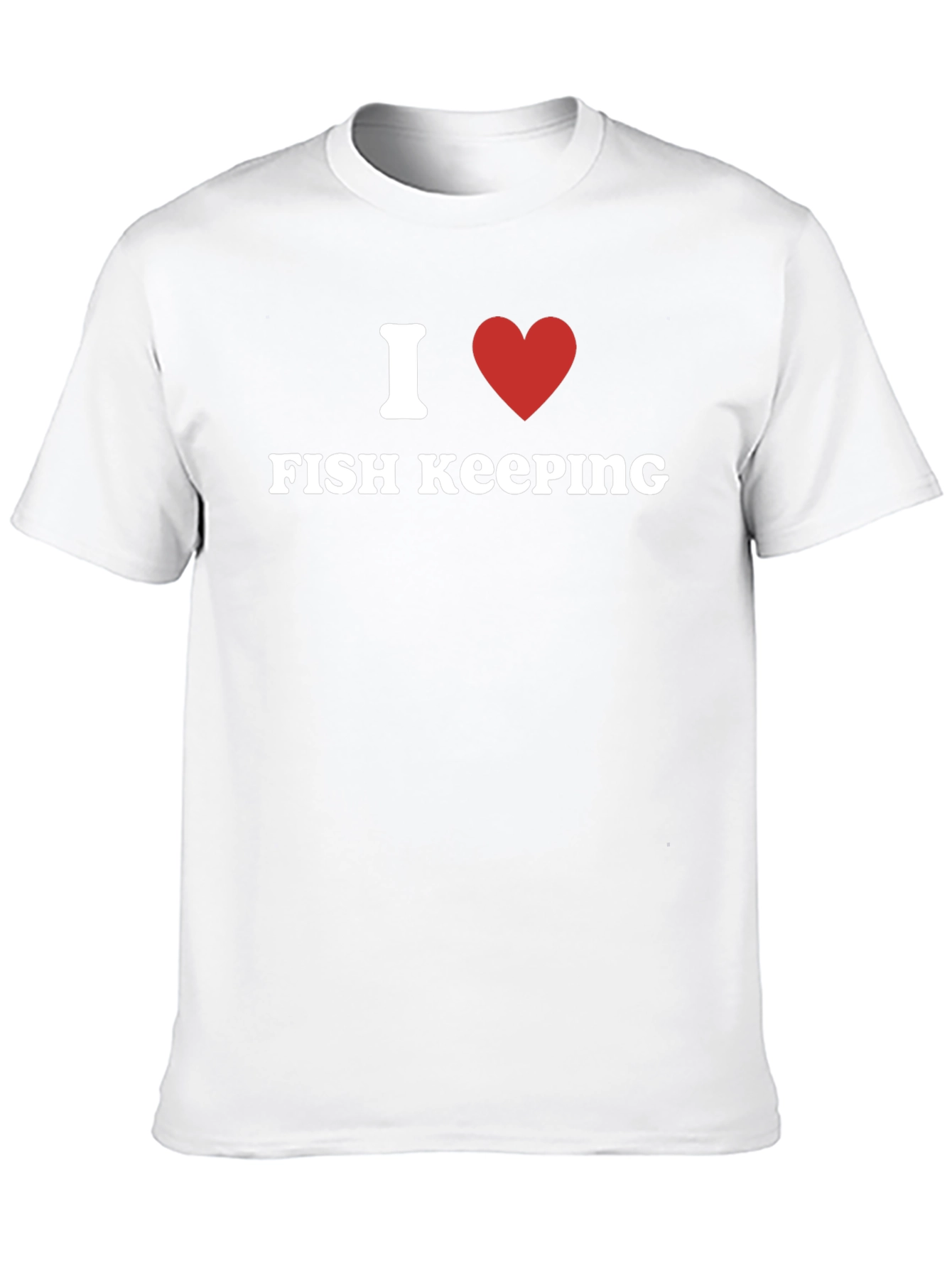 I Heart Fish Keeping T-Shirt - Black Cotton Tee