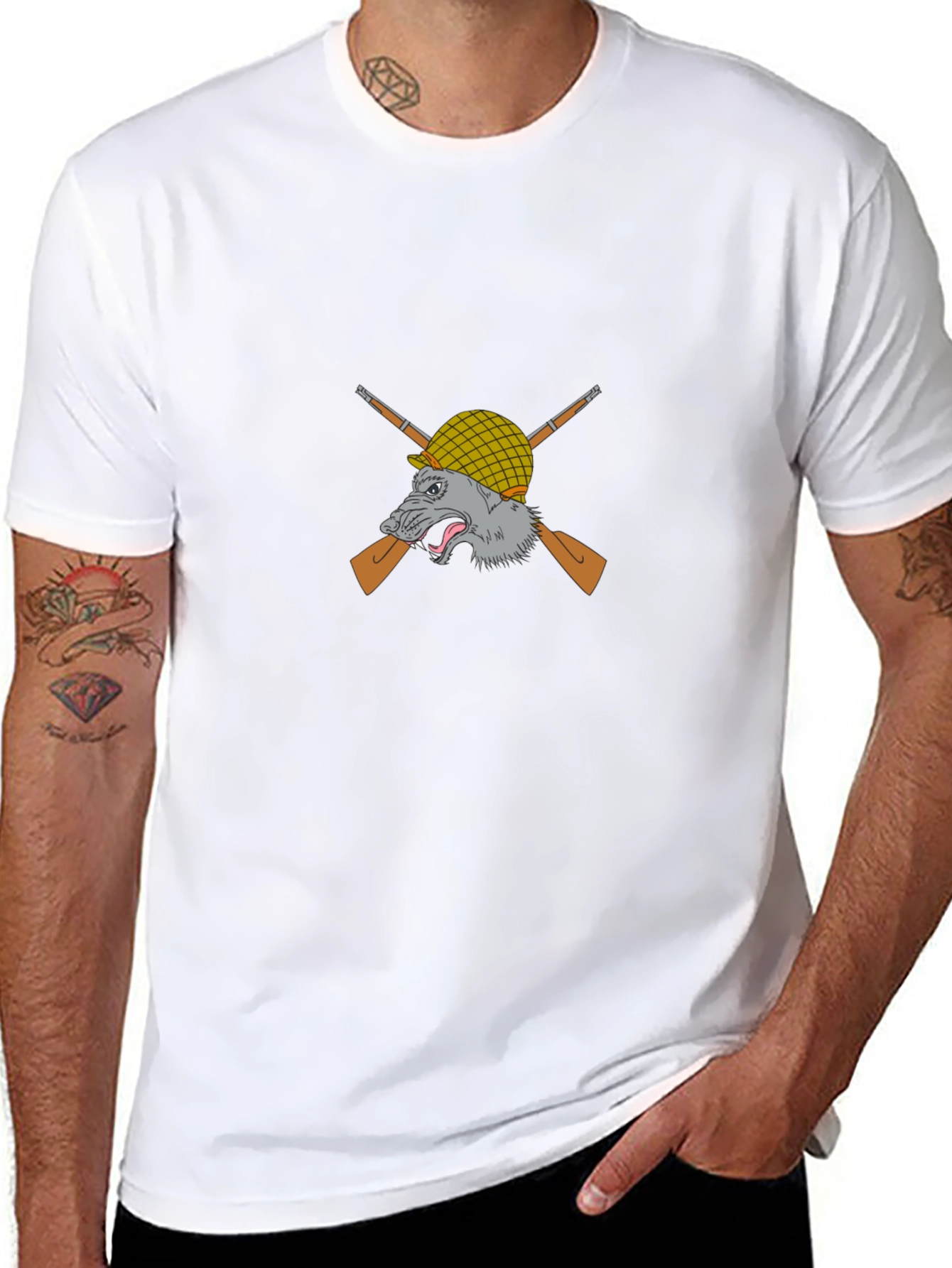 Wolf Soldier Graphic T-Shirt