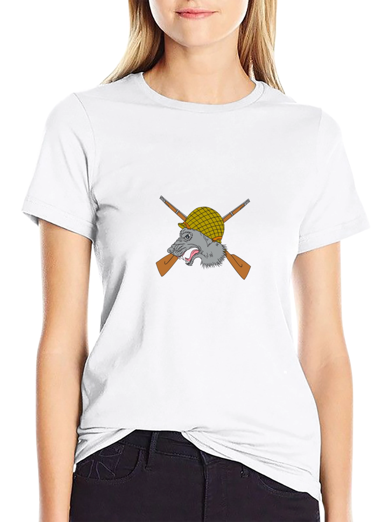 Wolf Soldier Graphic T-Shirt
