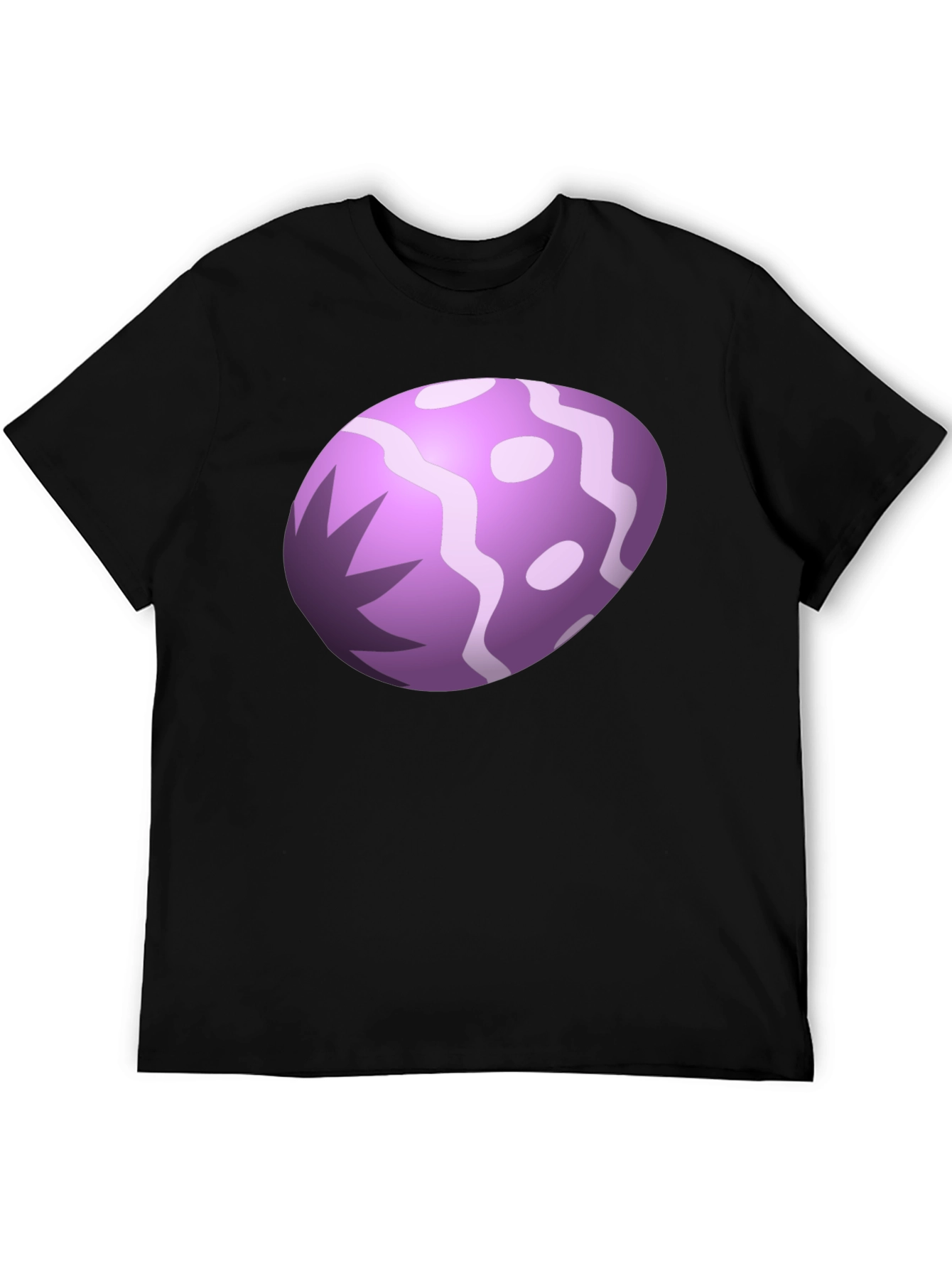 Fun Egg Graphic Black T-Shirt