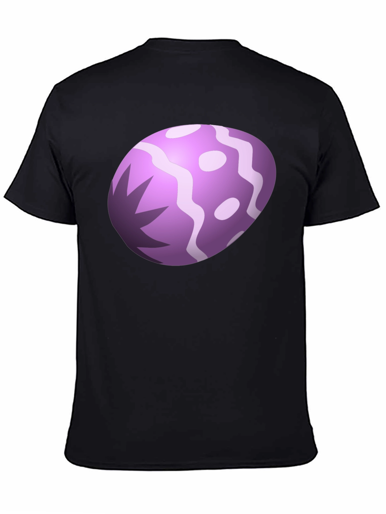 Fun Egg Graphic Black T-Shirt
