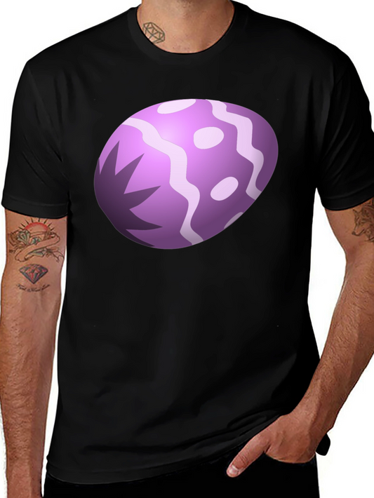 Fun Egg Graphic Black T-Shirt
