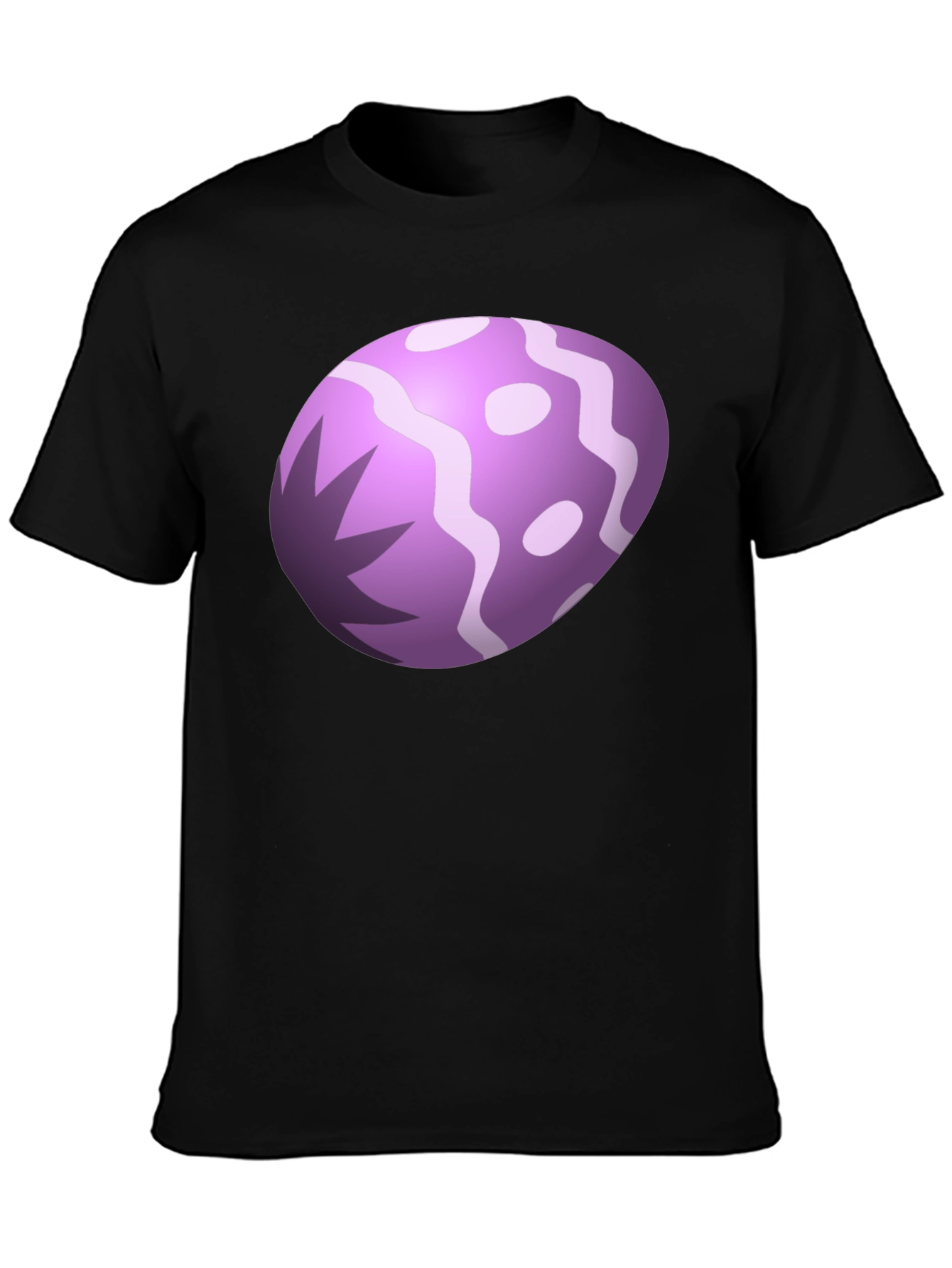 Fun Egg Graphic Black T-Shirt