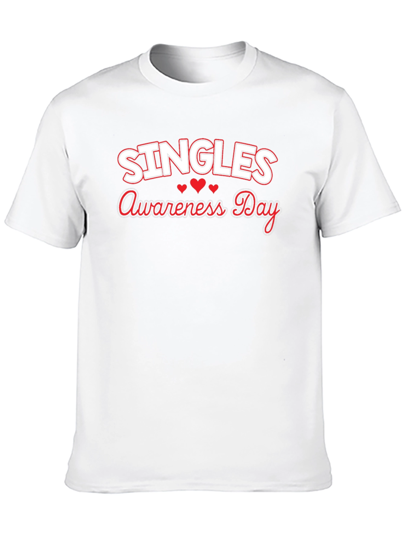 Singles Awareness Day T-Shirt - Black