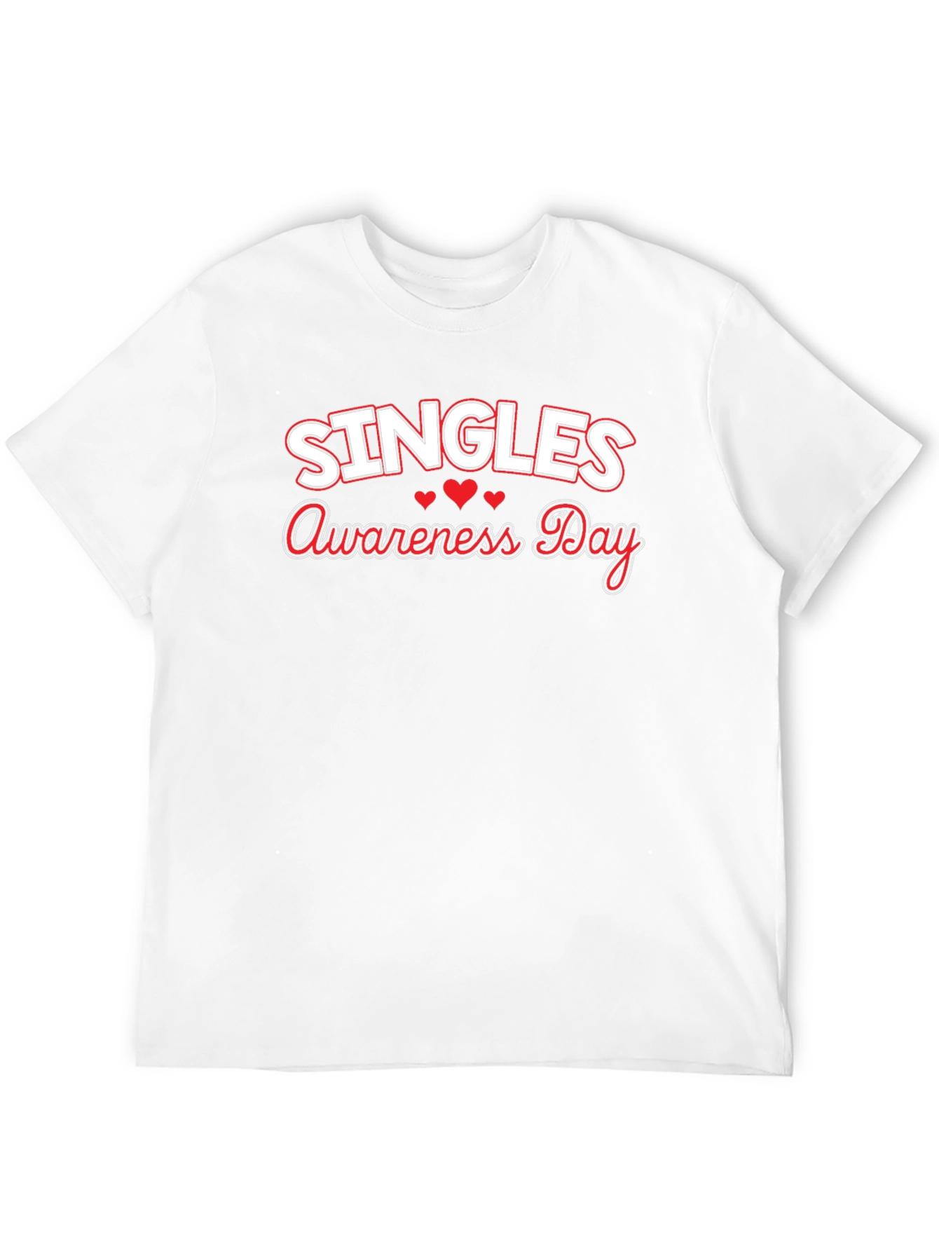 Singles Awareness Day T-Shirt - Black