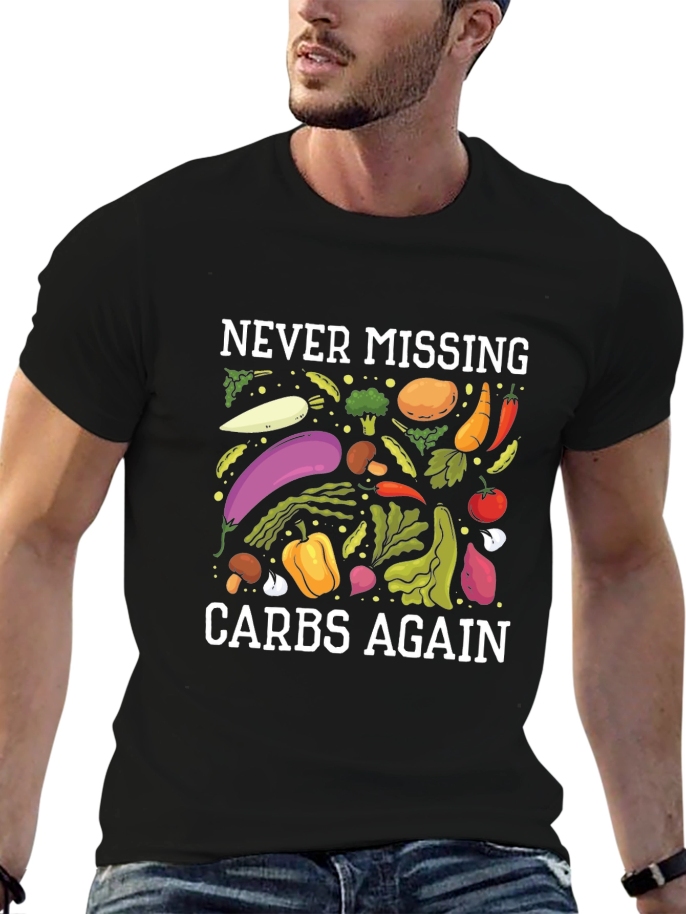 Never Missing Carbs Again Graphic T-Shirt