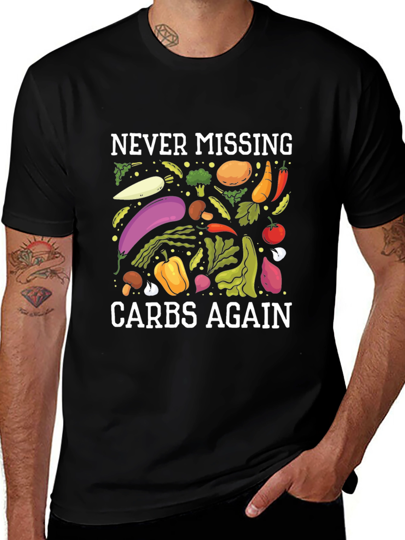 Never Missing Carbs Again Graphic T-Shirt