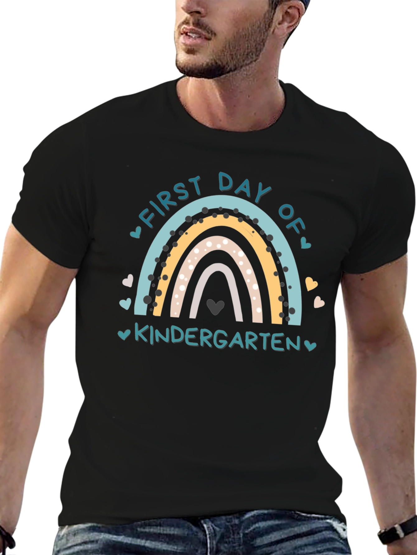 First Day of Kindergarten Rainbow T-Shirt