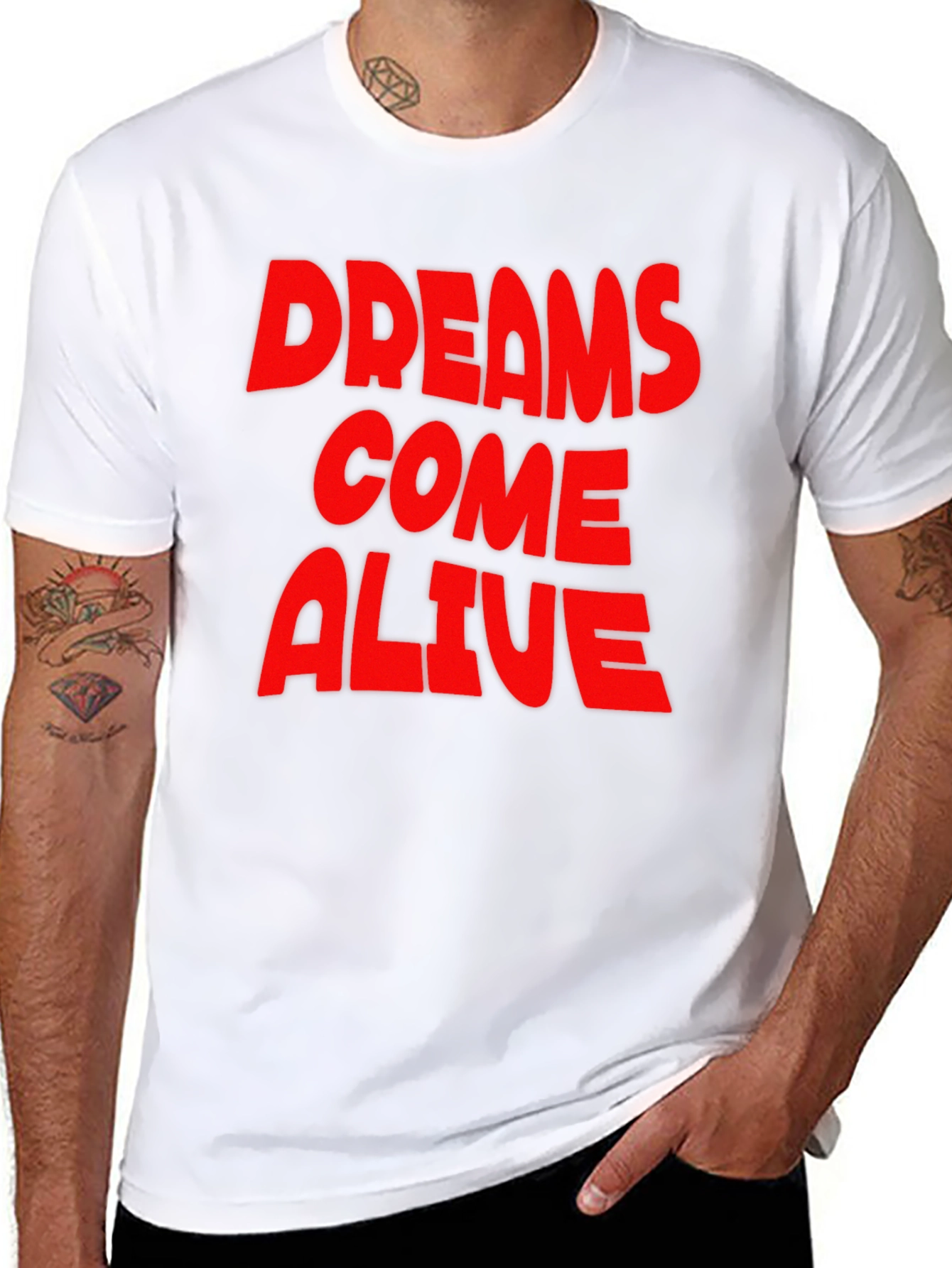 Dreams Come Alive Black Graphic Tee