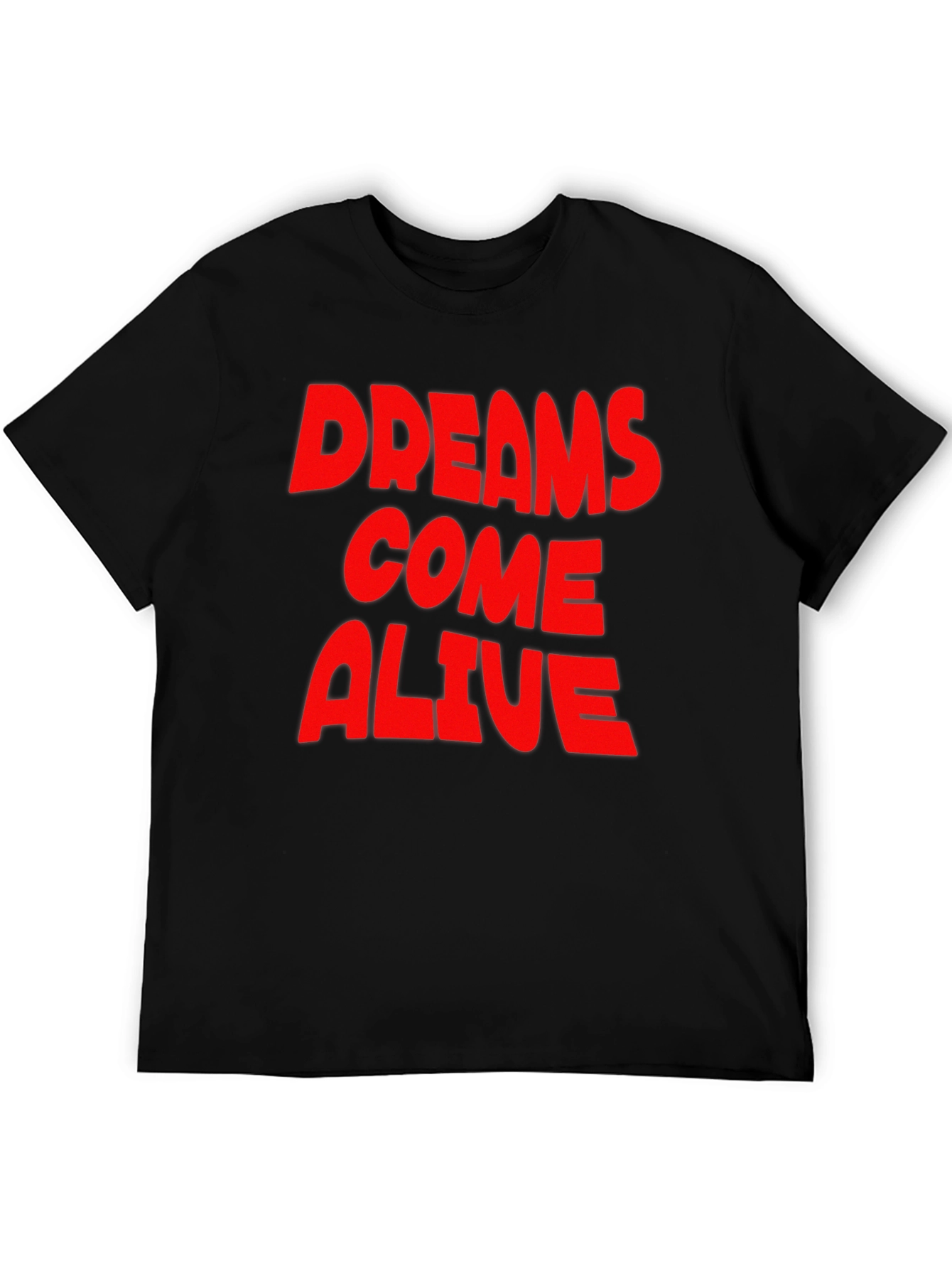 Dreams Come Alive Black Graphic Tee
