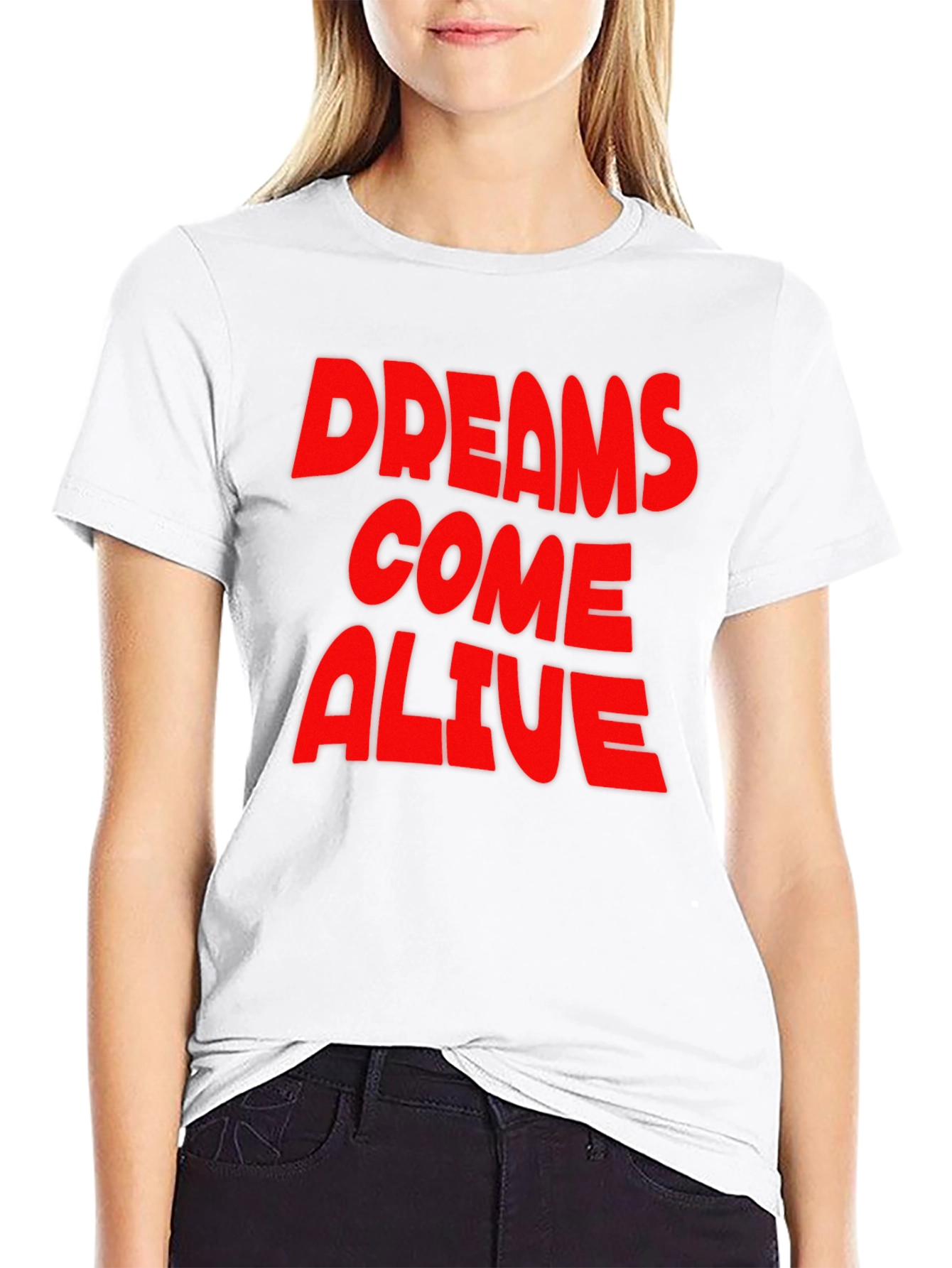 Dreams Come Alive Black Graphic Tee