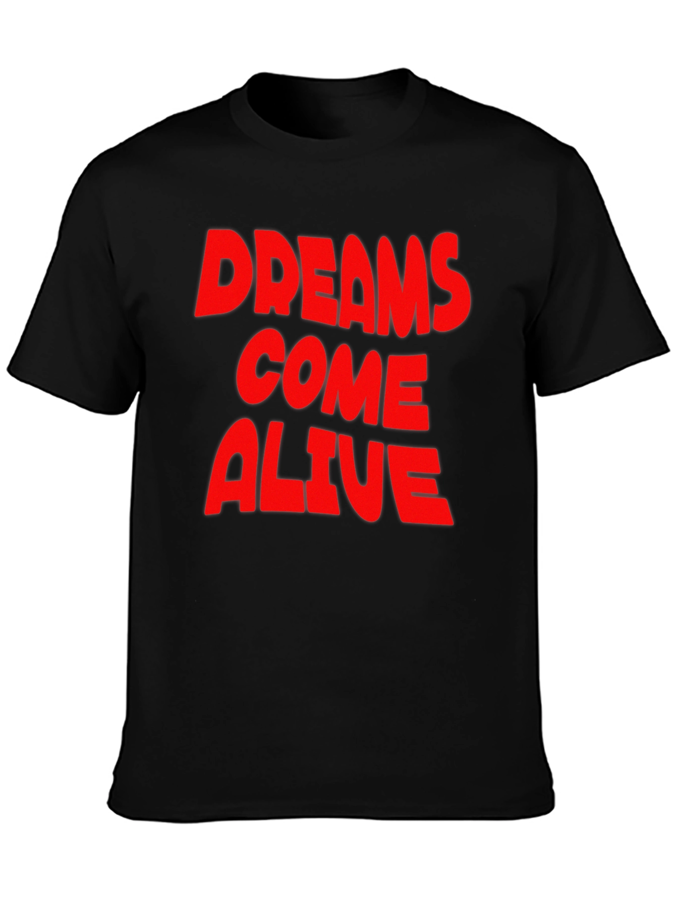 Dreams Come Alive Black Graphic Tee