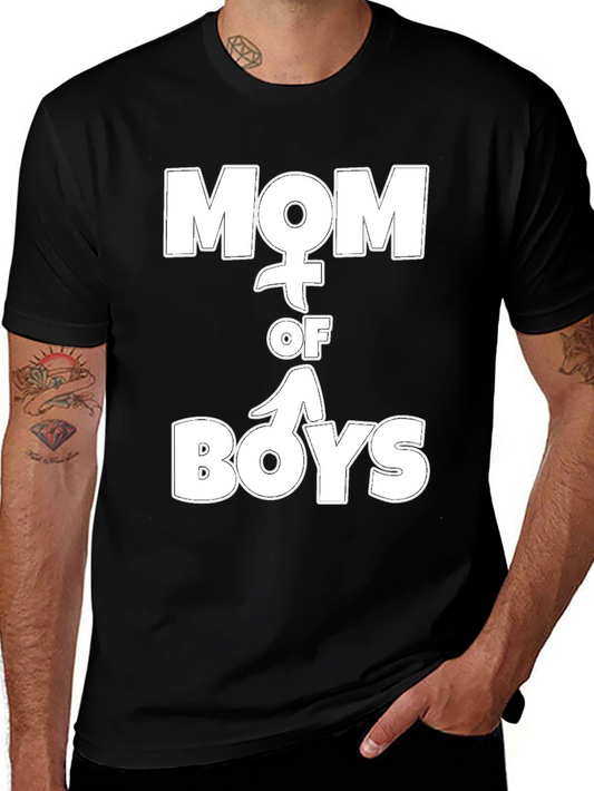 Mom of Boys Graphic T-Shirt