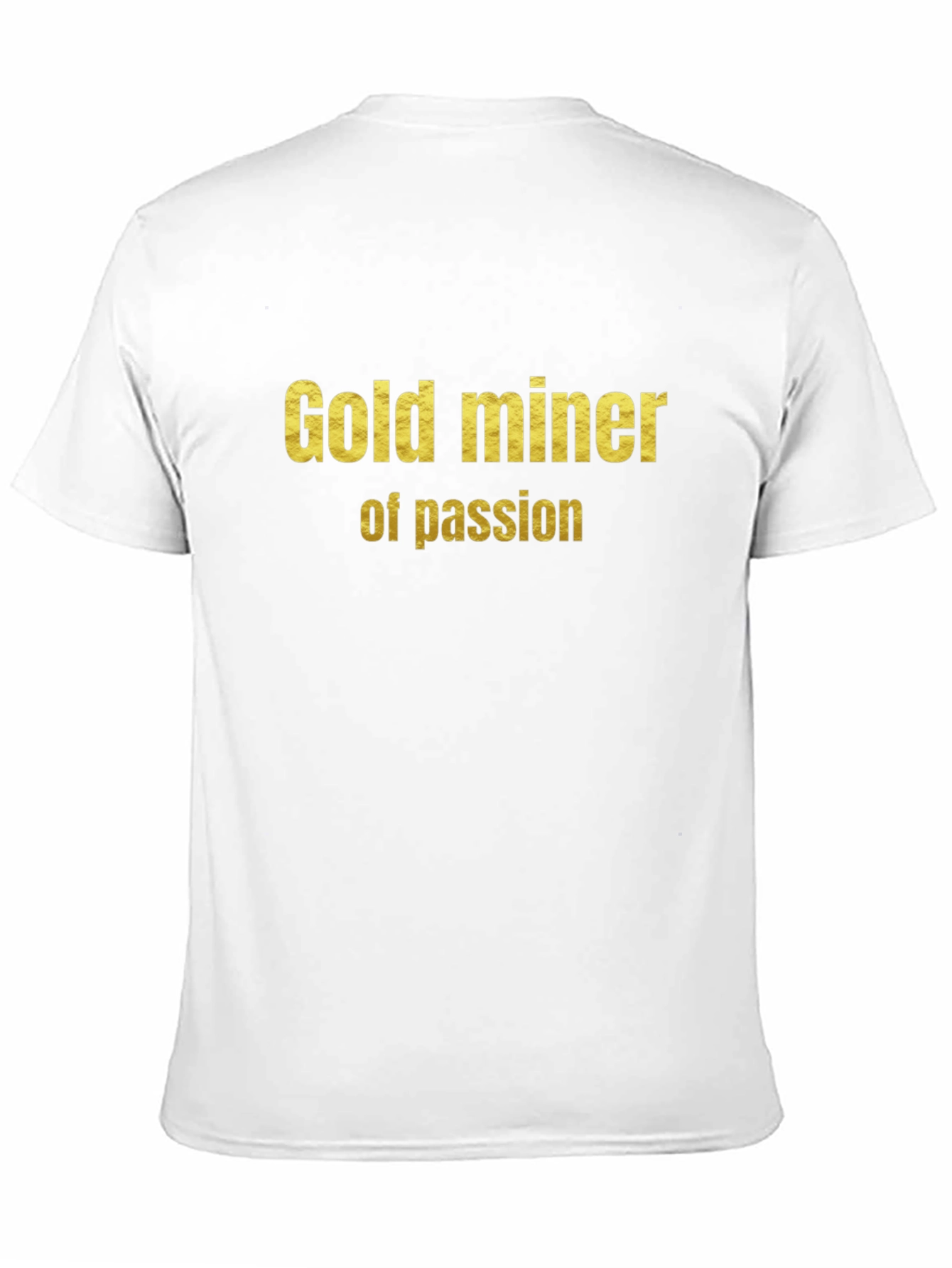 Gold Miner of Passion Graphic Tee - Black Cotton