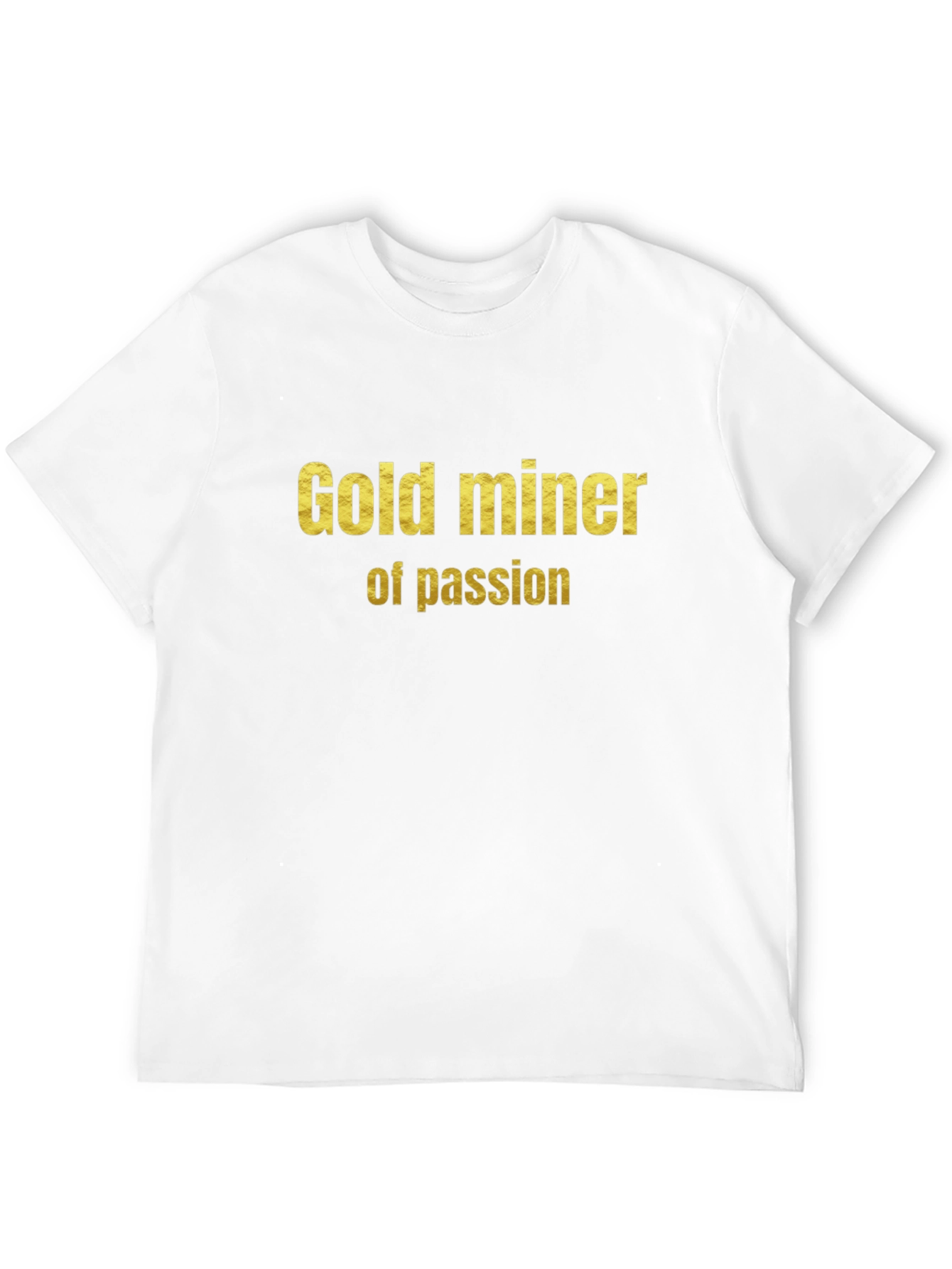 Gold Miner of Passion Graphic Tee - Black Cotton