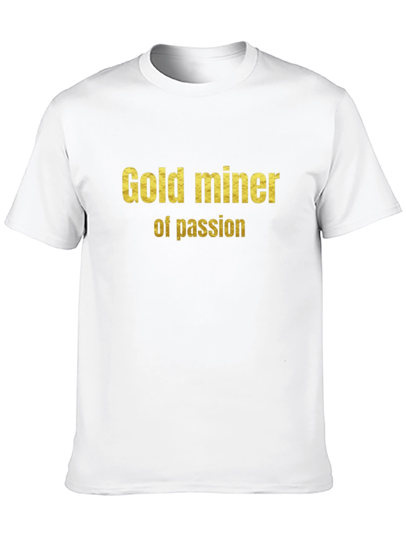 Gold Miner of Passion Graphic Tee - Black Cotton