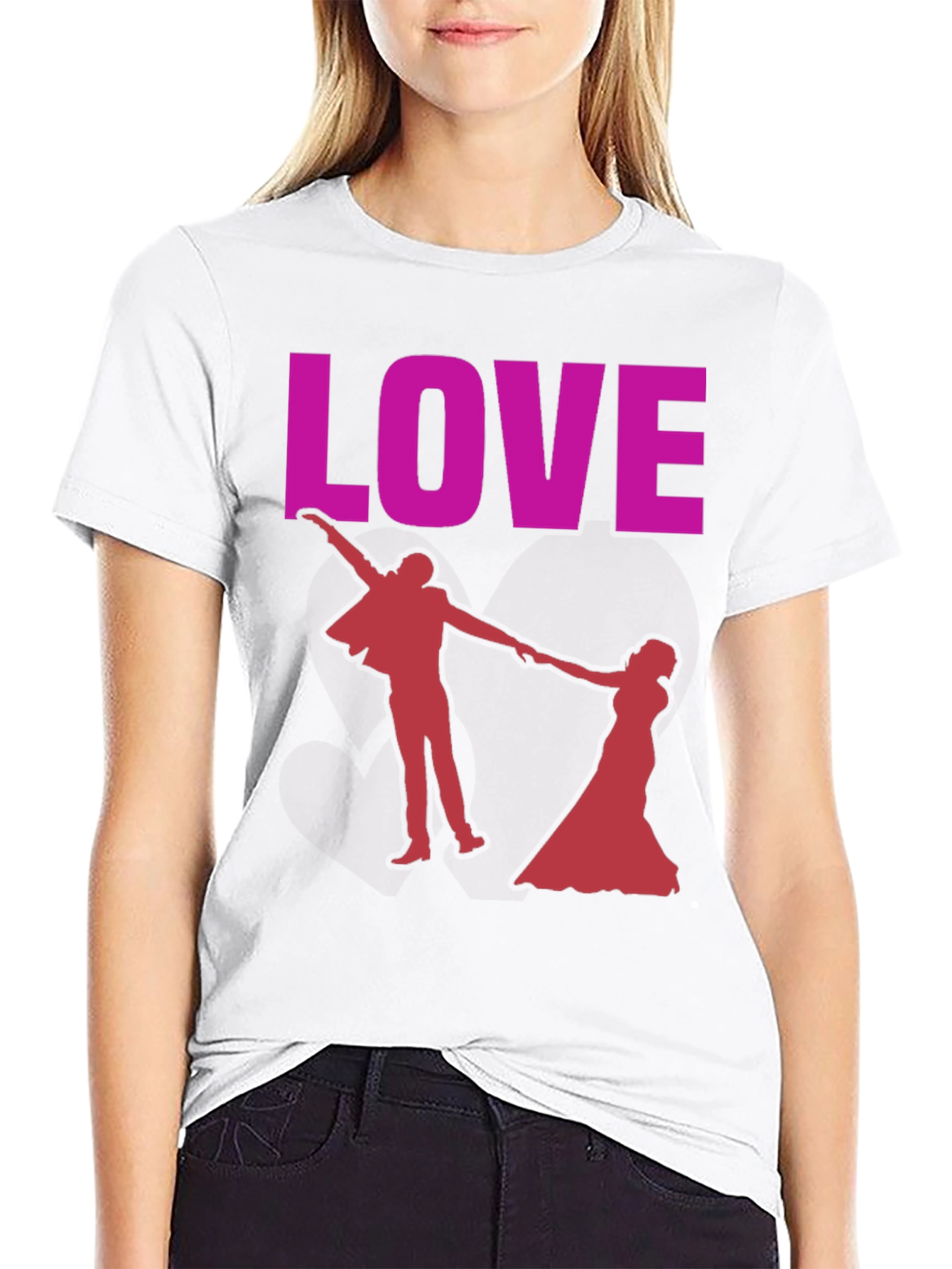 Love Dancing Couple Graphic Tee - Valentines Day Gift