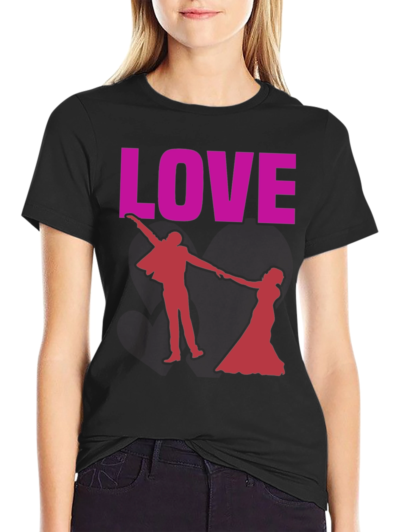 Love Dancing Couple Graphic Tee - Valentines Day Gift