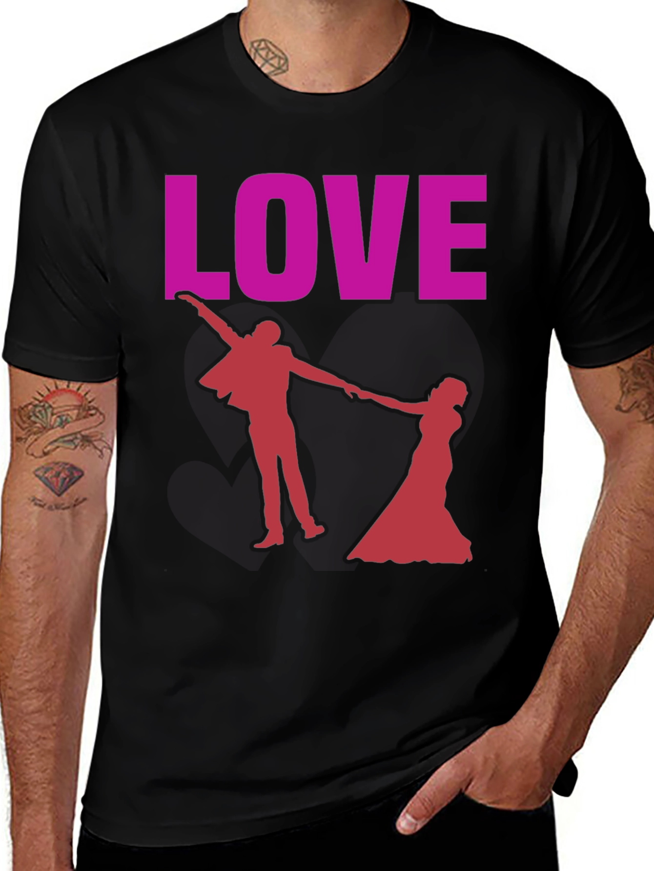 Love Dancing Couple Graphic Tee - Valentines Day Gift