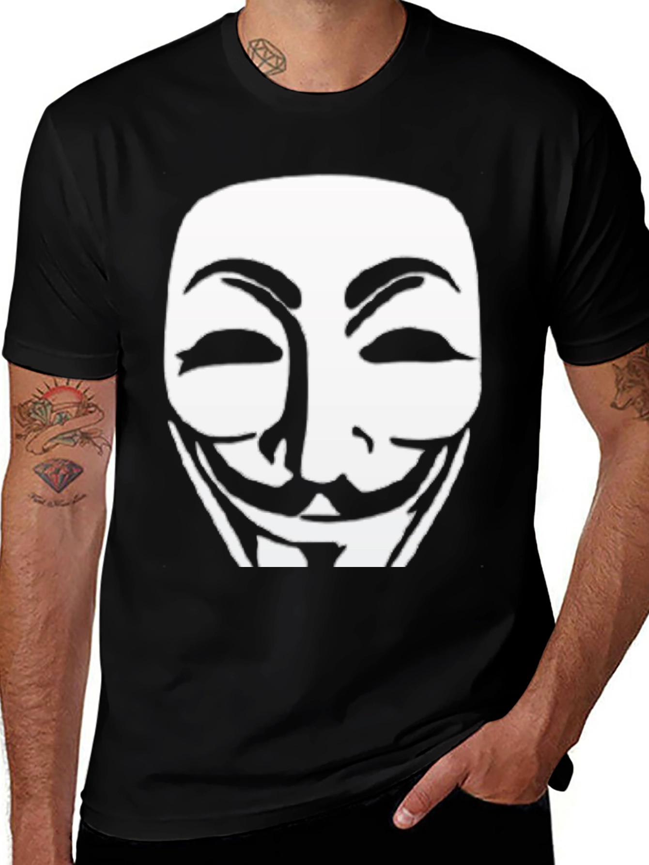Anonymous Mask T-Shirt - Hacker Tee
