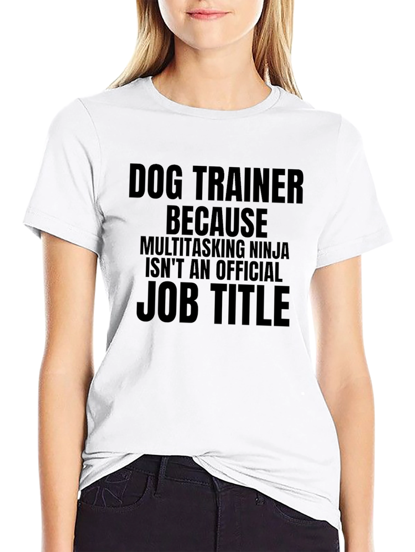 Dog Trainer Job Title Funny Graphic T-Shirt