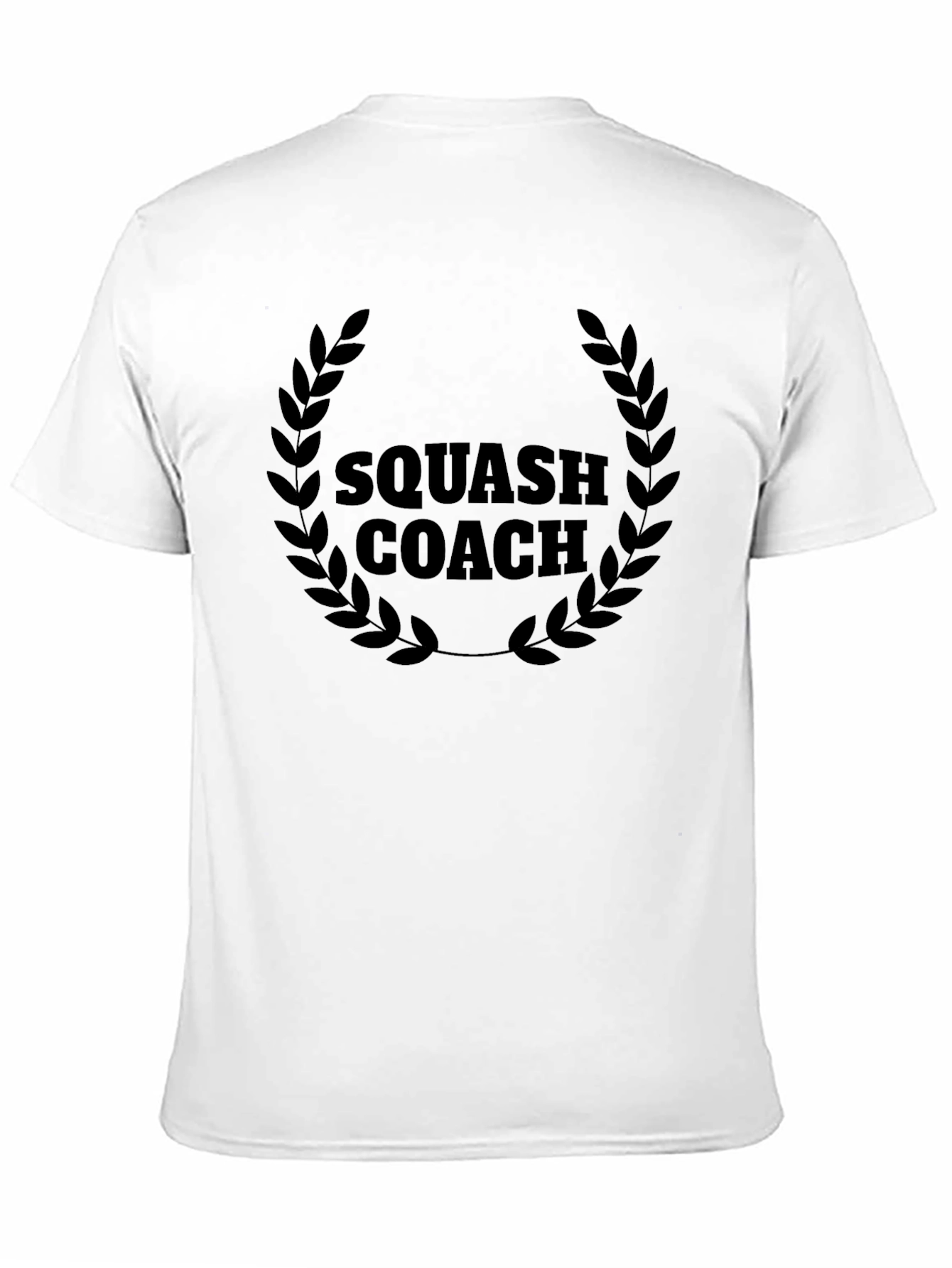 Squash Coach Graphic Tee - Black Cotton T-Shirt