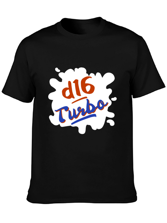 D16 Turbo Graphic T-Shirt - Bold Automotive Style