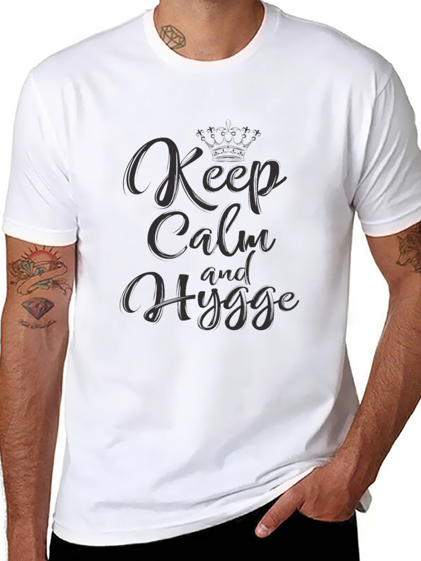 Keep Calm and Hygge Graphic T-Shirt