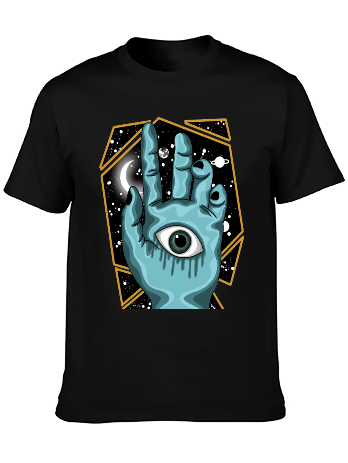 Mystic Hand Graphic Tee - Unisex Black T-Shirt