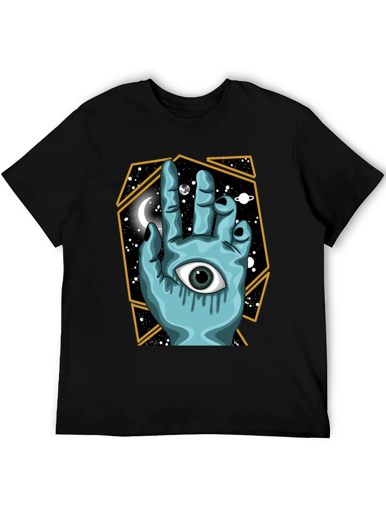Mystic Hand Graphic Tee - Unisex Black T-Shirt