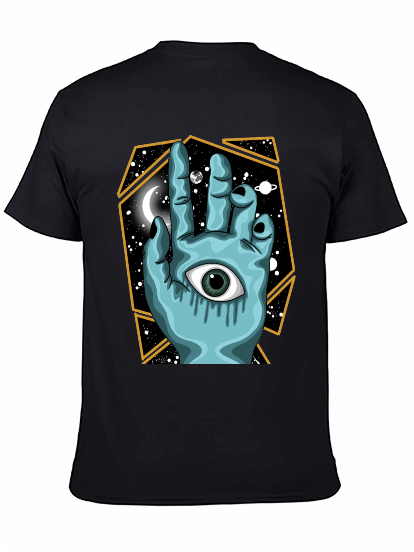 Mystic Hand Graphic Tee - Unisex Black T-Shirt