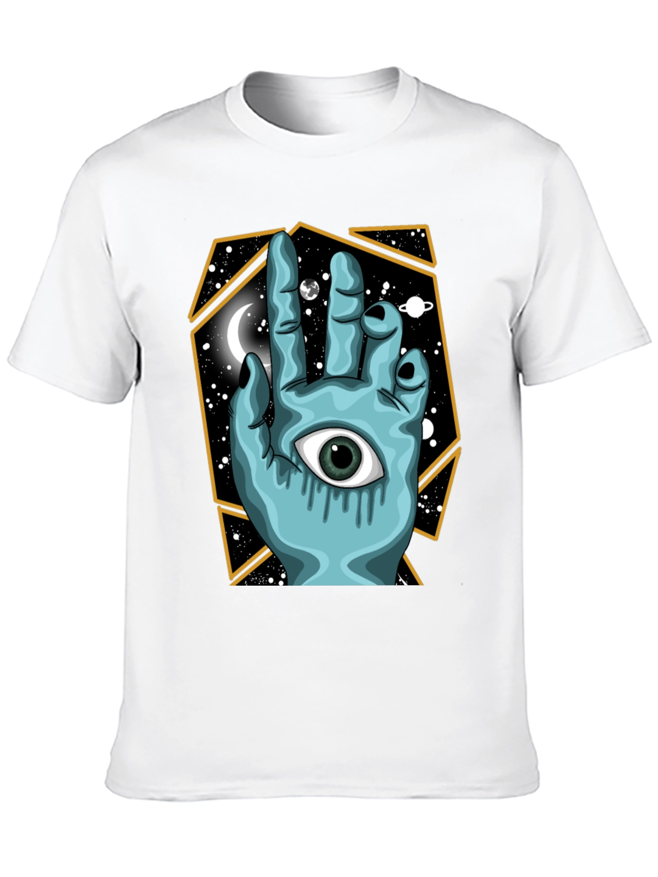 Mystic Hand Graphic Tee - Unisex Black T-Shirt