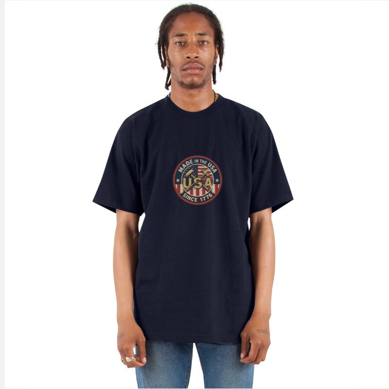 Made in the USA Since 1776 T-Shirt - Retro Badge
