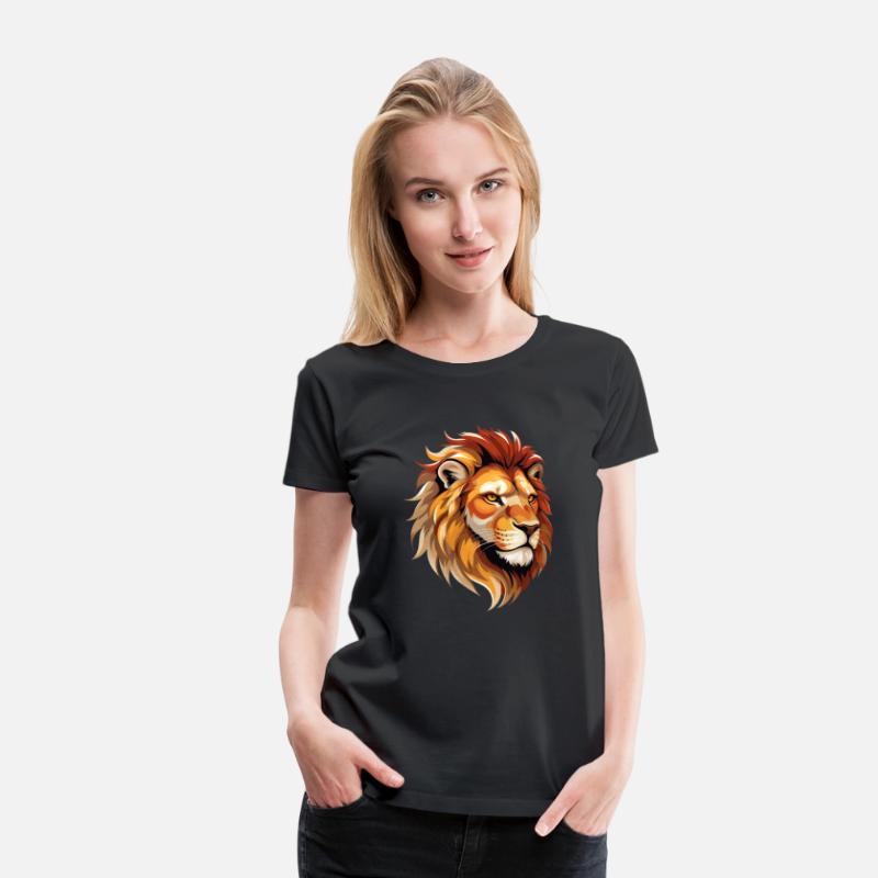 Majestic Lion Head Illustration
