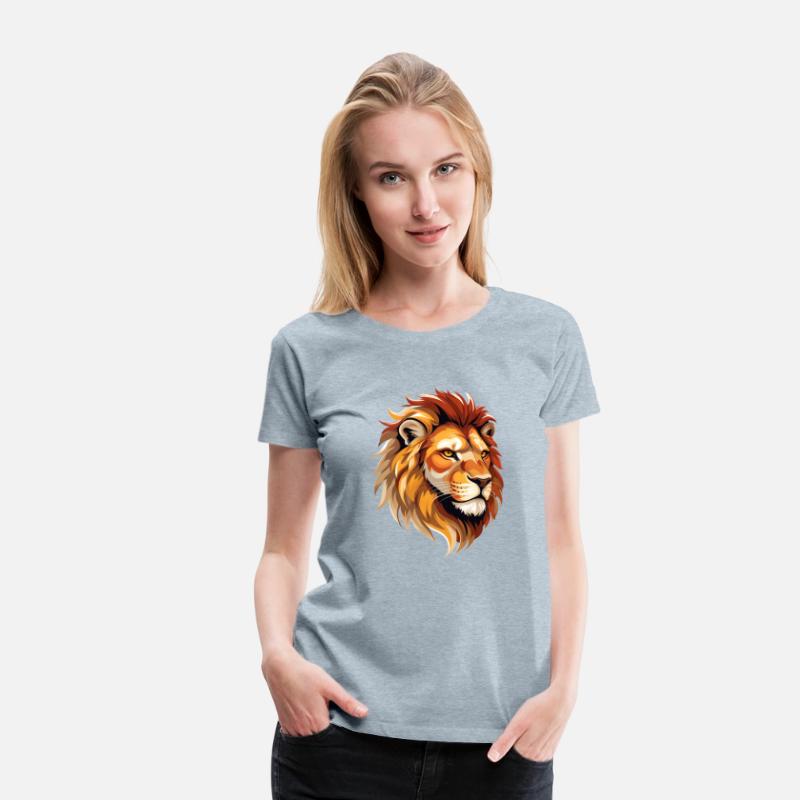 Majestic Lion Head Illustration