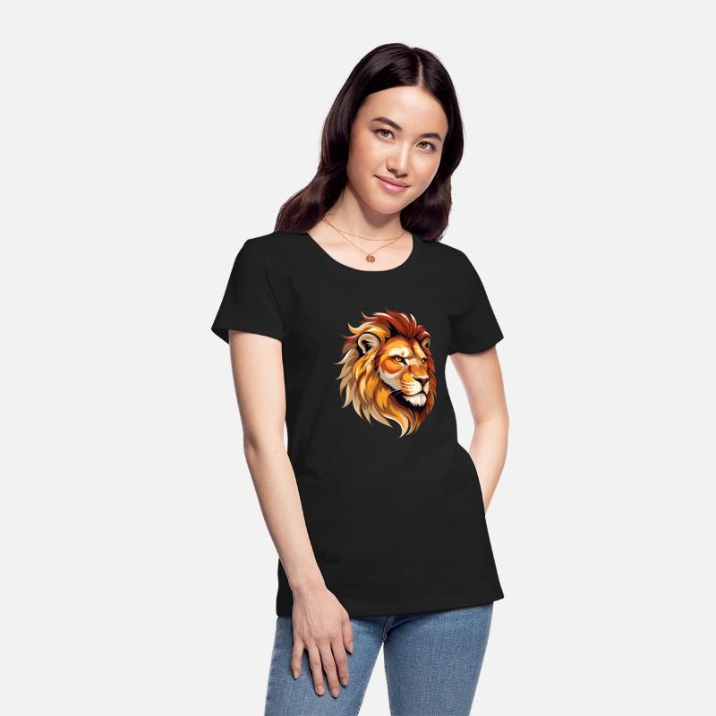 Majestic Lion Head Illustration
