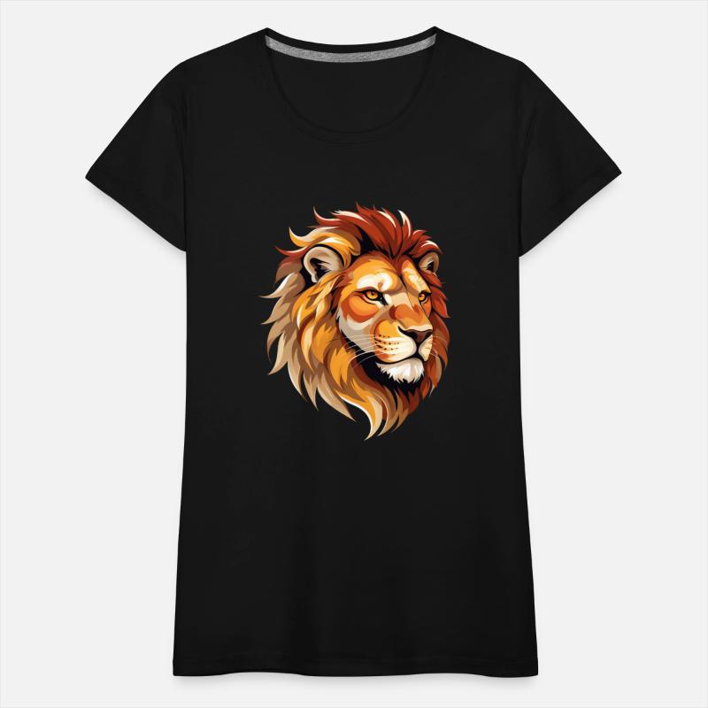 Majestic Lion Head Illustration