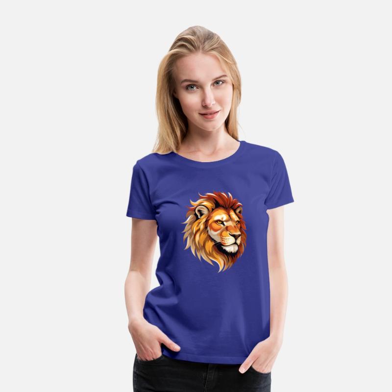 Majestic Lion Head Illustration