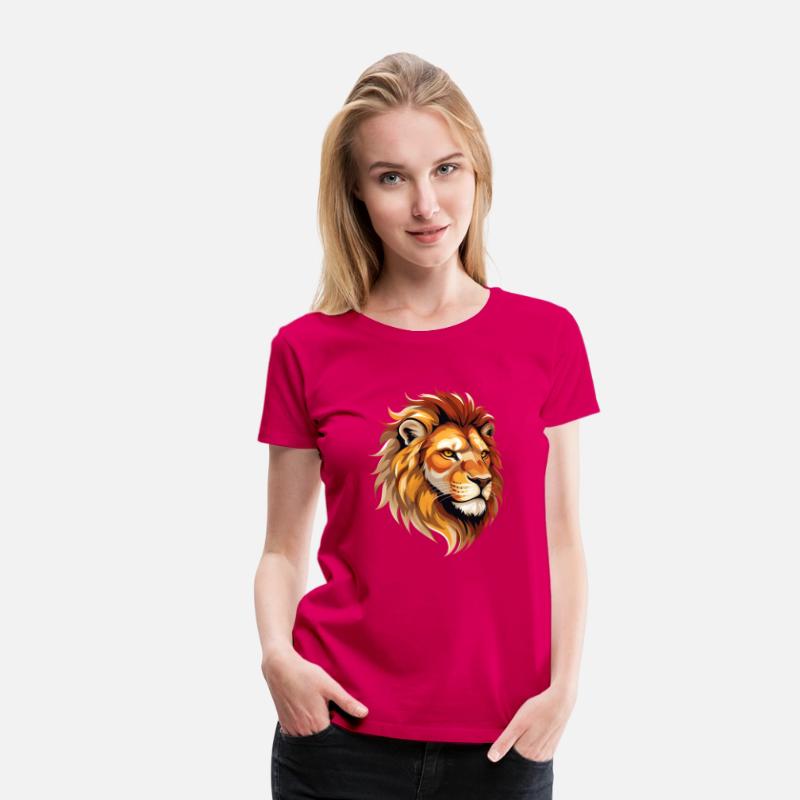 Majestic Lion Head Illustration