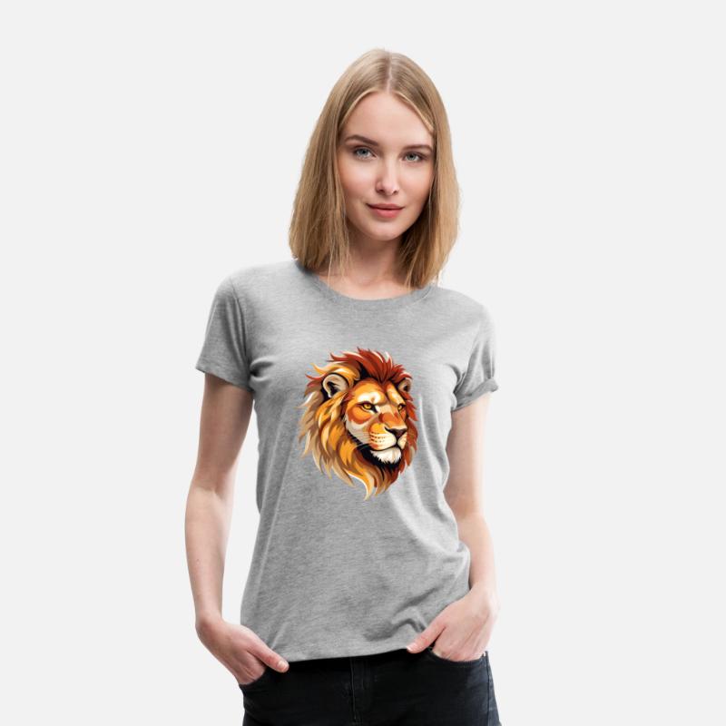 Majestic Lion Head Illustration