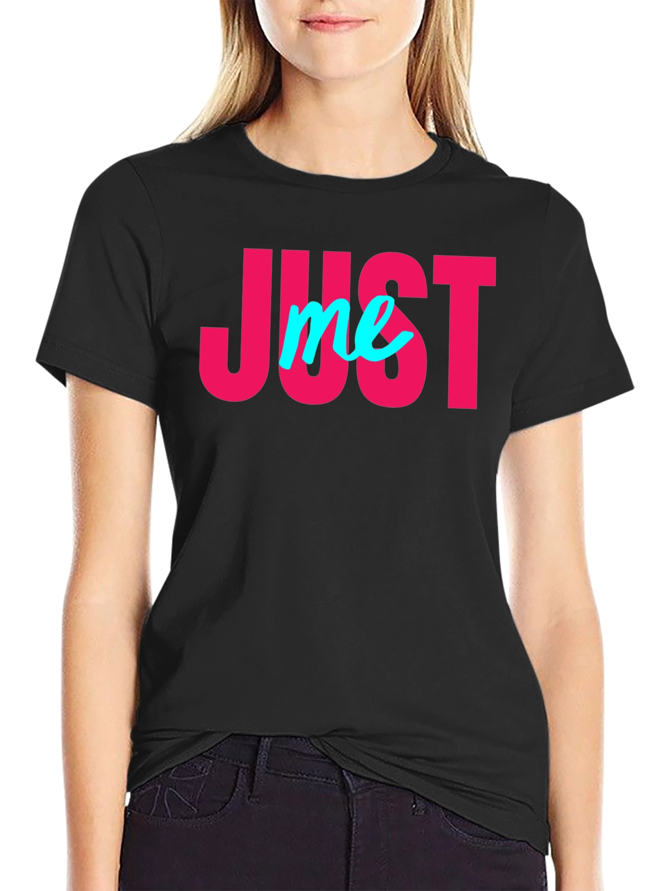 Just Me Graphic Tee - Black