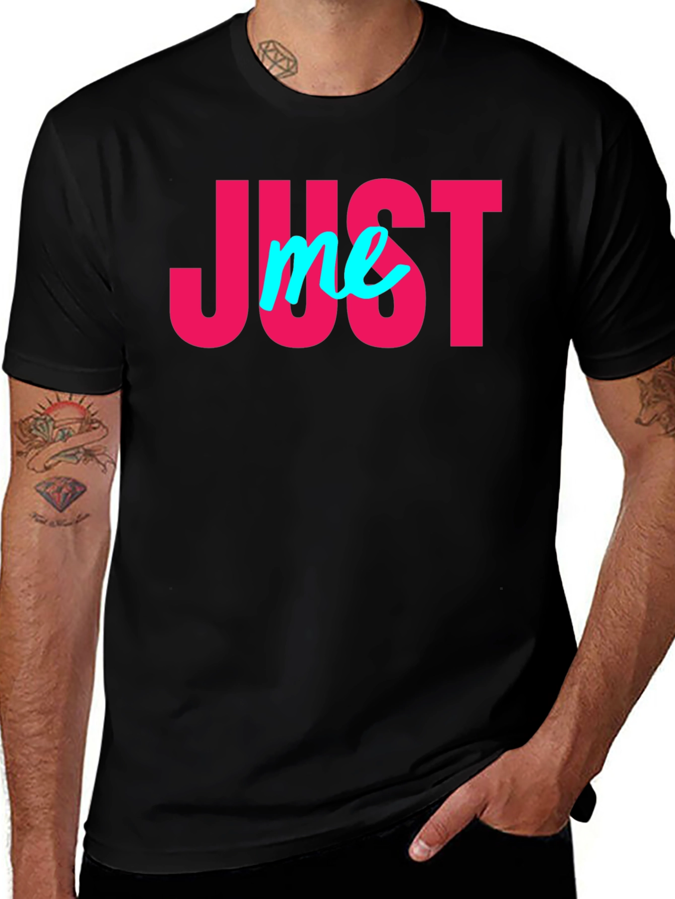 Just Me Graphic Tee - Black