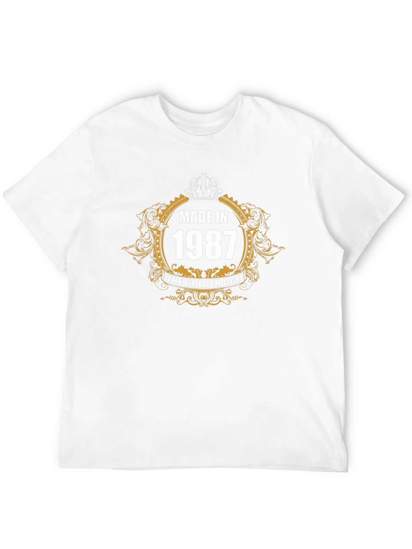 Made in 1987 Golden Age Black Graphic T-Shirt