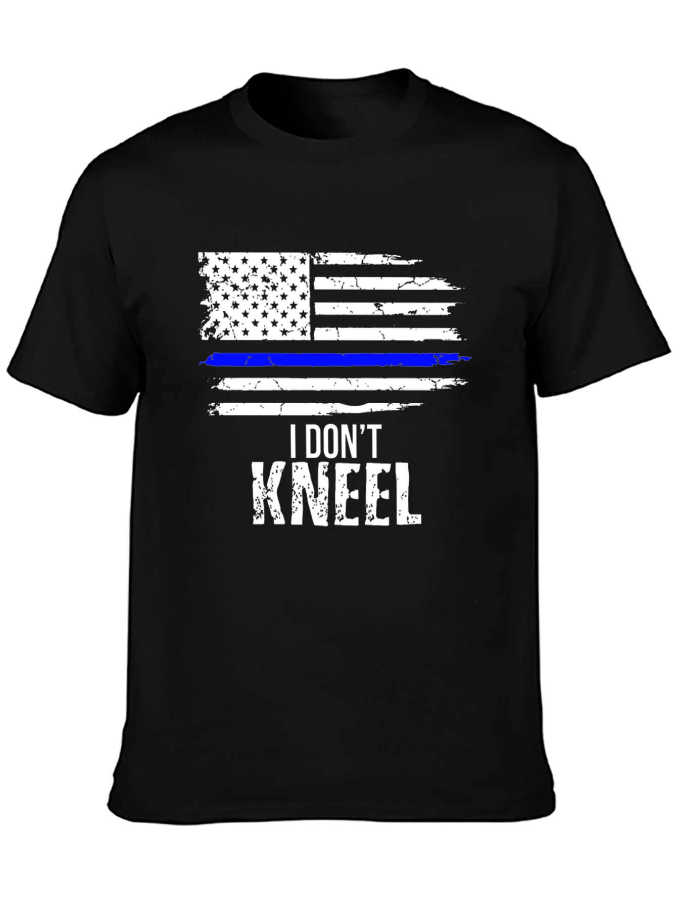 I Dont Kneel T-Shirt Patriotic USA Flag