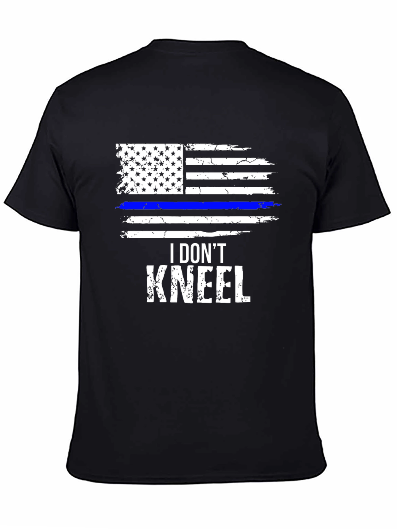 I Dont Kneel T-Shirt Patriotic USA Flag