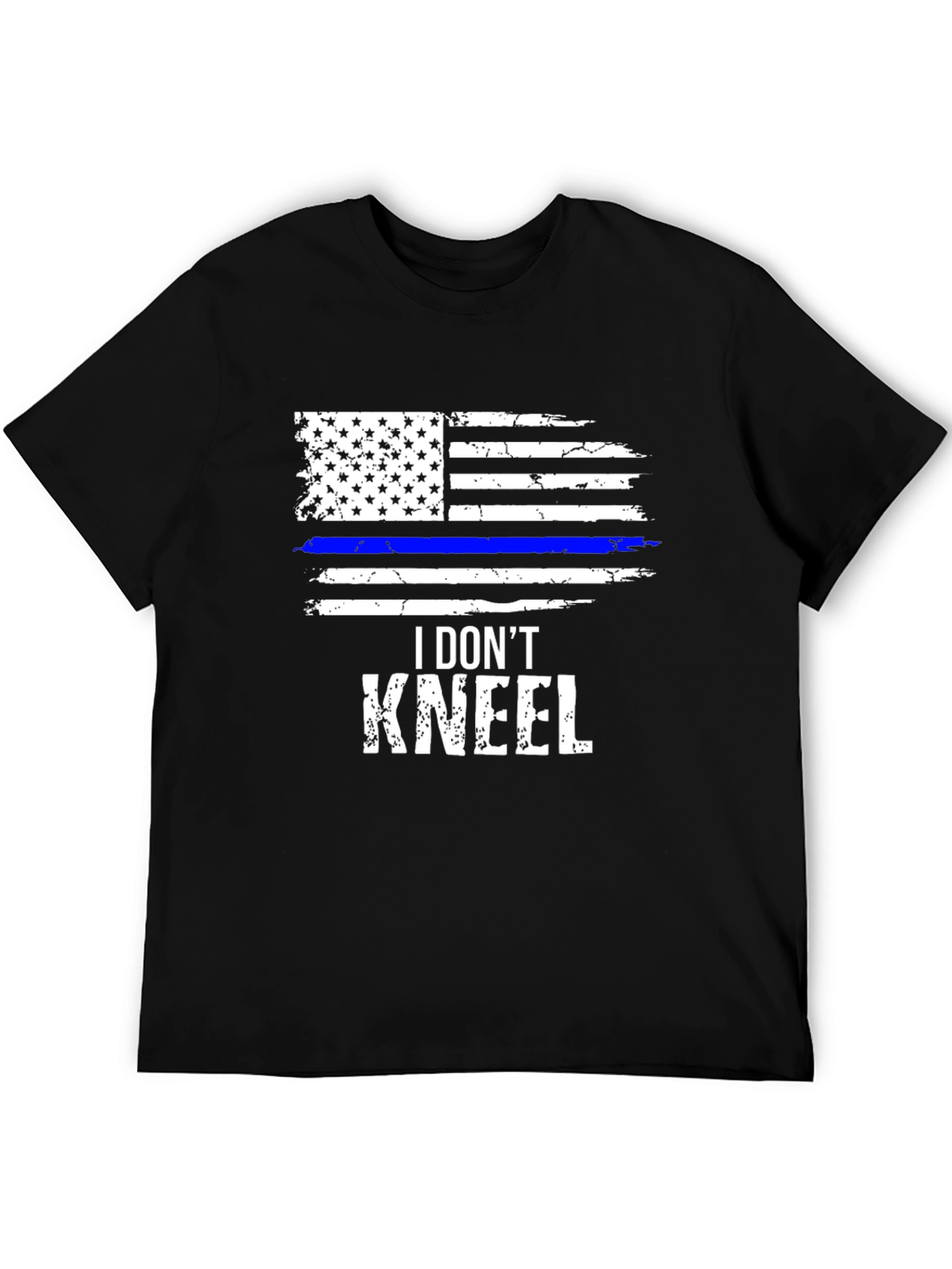 I Dont Kneel T-Shirt Patriotic USA Flag