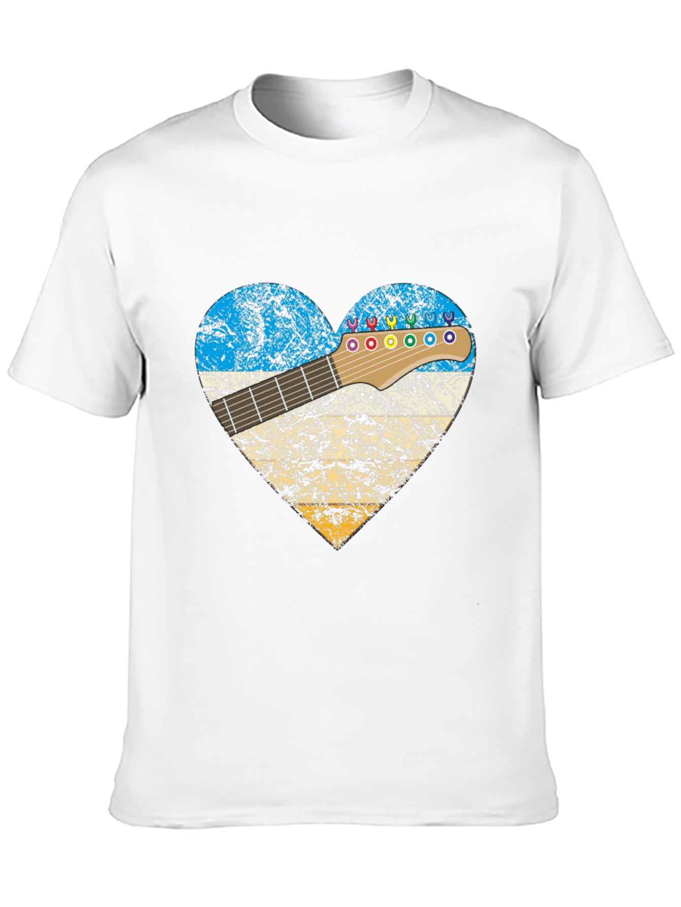 Guitar Heart T-Shirt - Music Lover Tee