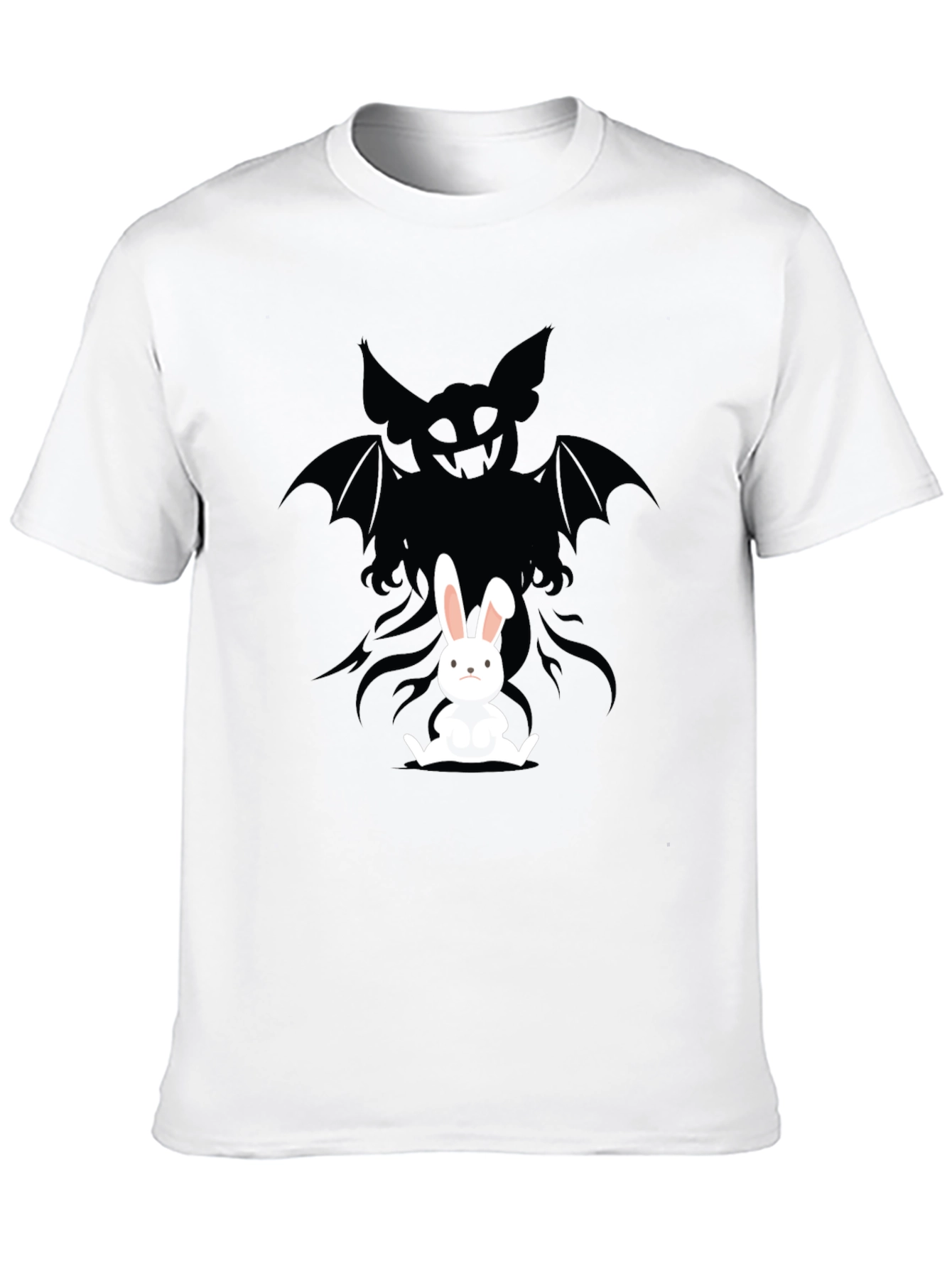 Rabbits Shadow T-Shirt - Dark Humor Design